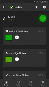 Notan: Notenrechner screenshot