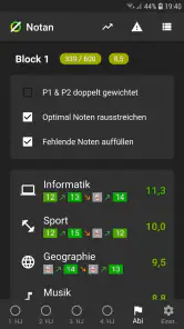 Notan: Notenrechner screenshot