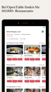 OpenTable screenshot