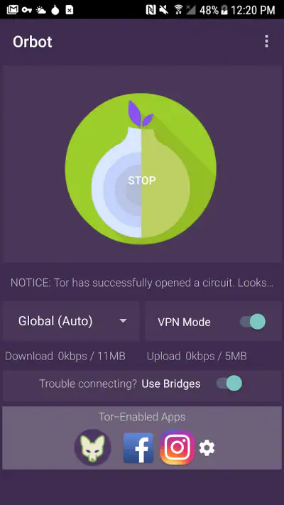 Orbot: Tor für Android screenshot 1