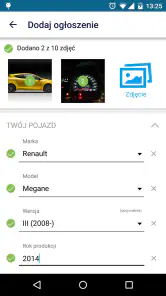 OTOMOTO screenshot