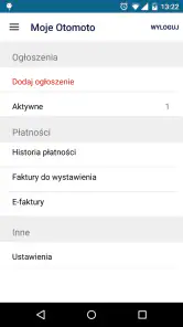 OTOMOTO screenshot