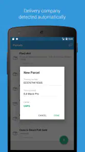 Parcels: Sendungsverfolgung screenshot