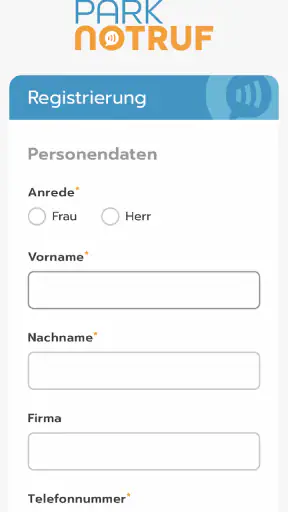Parknotruf screenshot 1