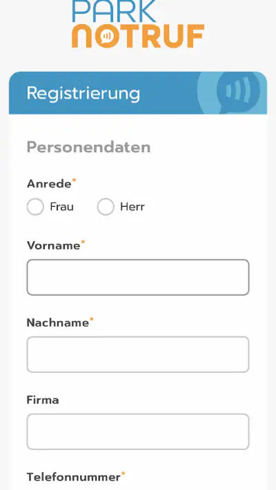 Parknotruf screenshot 1