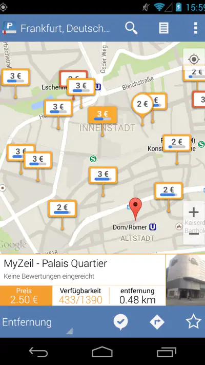 Parkopedia Parken screenshot 1