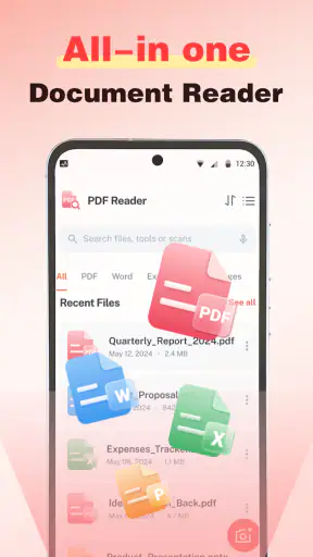 PDF Reader Home App screenshot 1