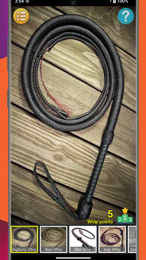 Peitschen app - Big Bang Whip screenshot 1