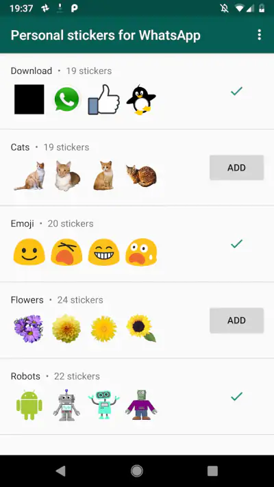 Personal stickers for WhatsApp screenshot 1