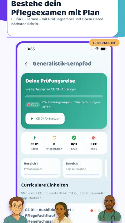 Pflege Examen: Quiz & Lernen screenshot 1