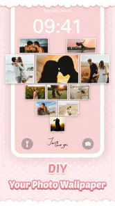 Pink Cute Hippo Themen screenshot