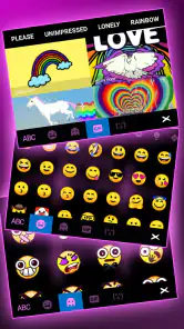 Pink RGB Heart Themen screenshot