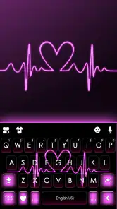 Pink RGB Heart Themen screenshot