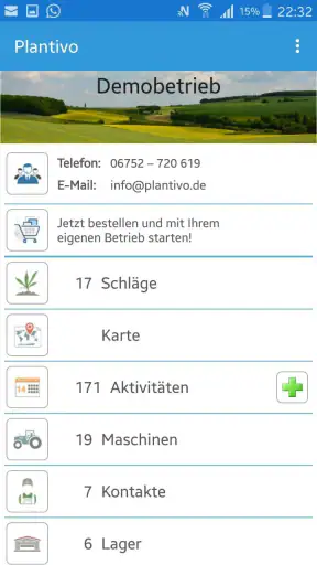 Plantivo Ackerschlagkartei screenshot 1