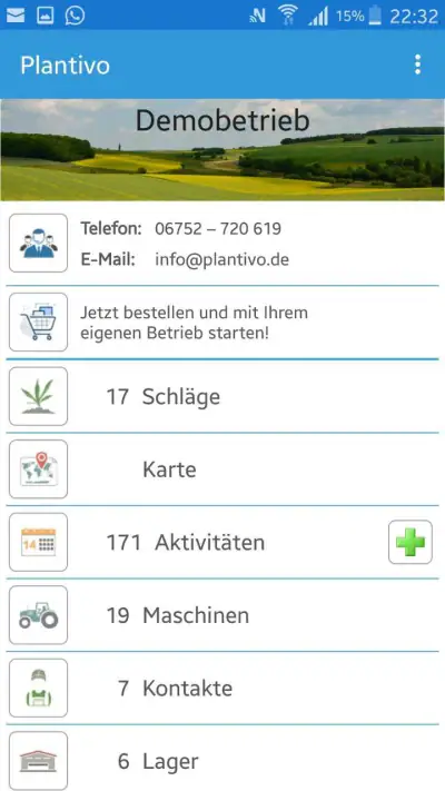 Plantivo Ackerschlagkartei screenshot 1