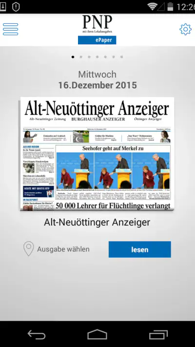 PNP ePaper - Digitale Zeitung screenshot 1