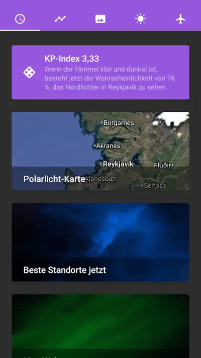 Polarlicht-Vorhersage Pro screenshot 1