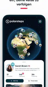 Polarsteps Reisen screenshot