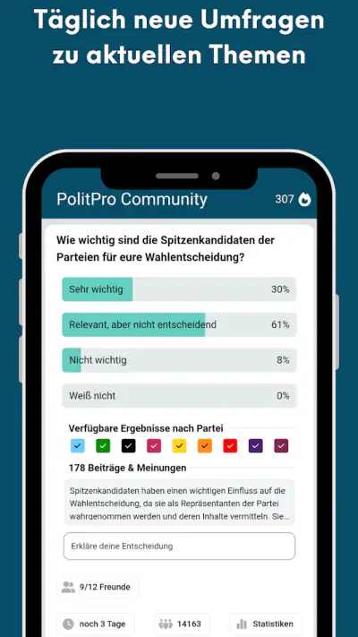 PolitPro: Politik & Wahltrends screenshot 1