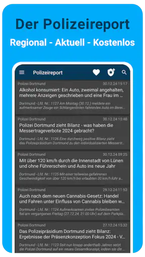 Polizeireport screenshot 1