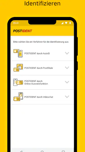 POSTIDENT screenshot 1