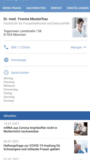 PraxisApp - Meine GynPraxis screenshot 1