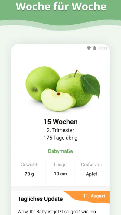 Schwangerschafts-App screenshot 1