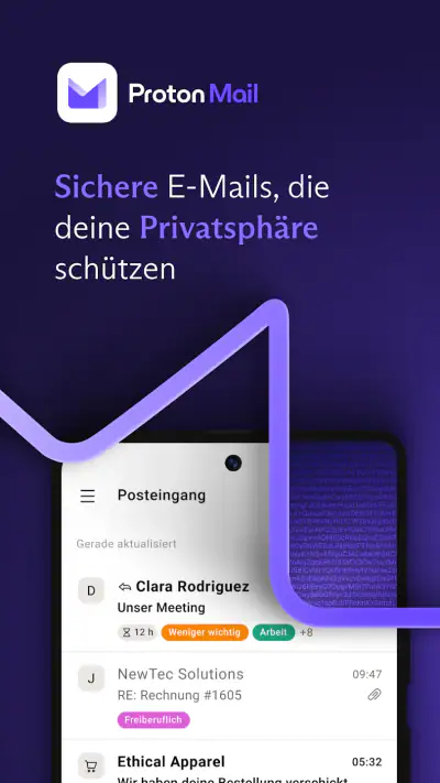Proton Mail: sichere E-Mails screenshot 1