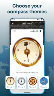 Qibla Compass with Salah Time screenshot 3