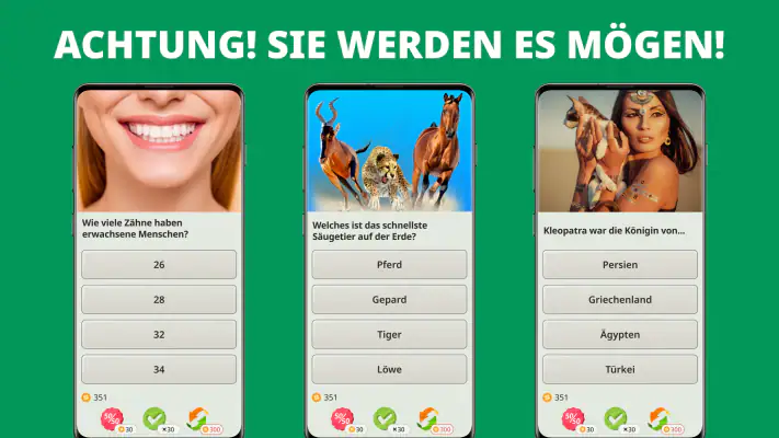 QuizzLand Allgemeinwissen Quiz screenshot 1
