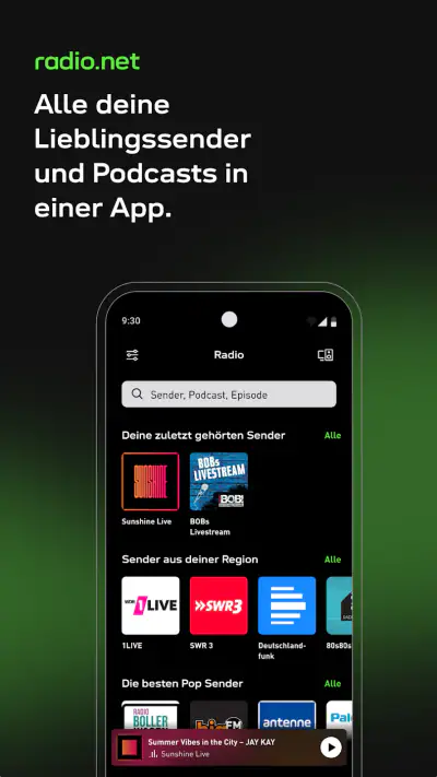 radio.de - Radio und Podcast screenshot 1
