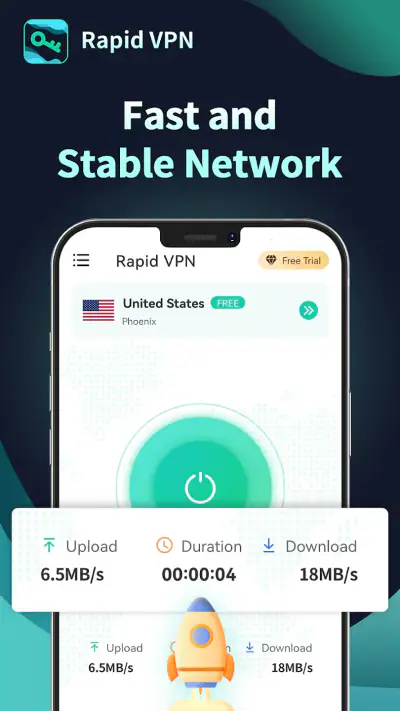 Rapid VPN - Sicher & Schnell screenshot 1