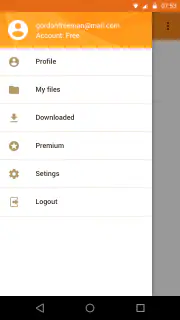 Rapidgator.net Dateimanager screenshot 2