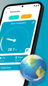 Raumtemperatur-Thermometer screenshot