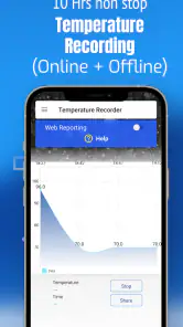 Raumtemperatur Thermometer App screenshot