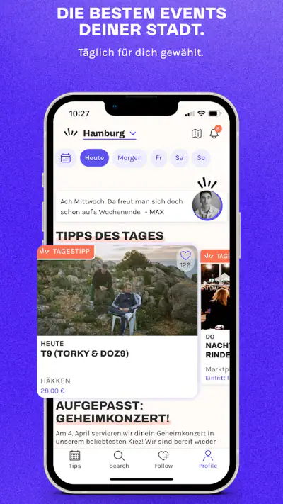 Rausgegangen: Events entdecken screenshot 1