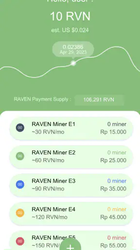 RAVEN Miner by NVS screenshot 1