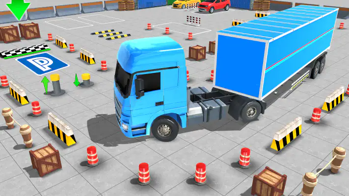 Real Semi Truck Parking Games screenshot 1