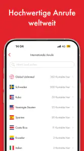Rebtel: Aufladungen und Anrufe screenshot