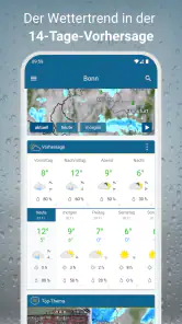 RegenRadar mit Unwetterwarnung screenshot