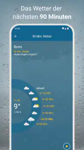 RegenRadar mit Unwetterwarnung screenshot