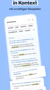 Reverso Übersetzer Wörterbuch screenshot