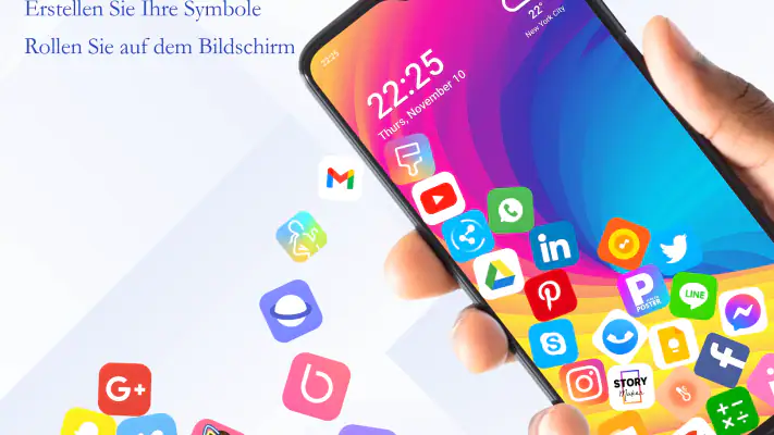 Roll Icon: 3D Hintergrundbild screenshot 1