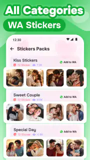 Romantic Love Stickers for WA screenshot 7