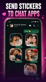 Romantic Stickers - WASticker screenshot 2