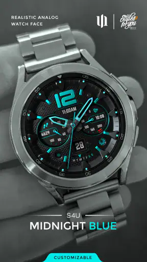 S4U Midnight Blue - watch face screenshot 1