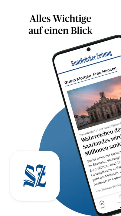 Saarbrücker Zeitung screenshot 1