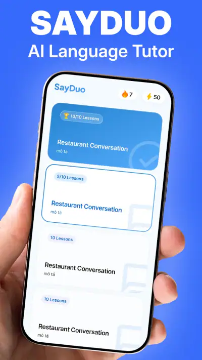SayDuo: KI Sprachen lernen screenshot 1