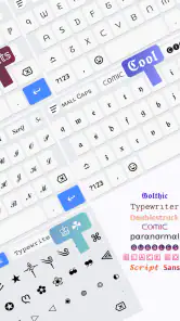 Schriftarten Aa - Tastatur Art screenshot