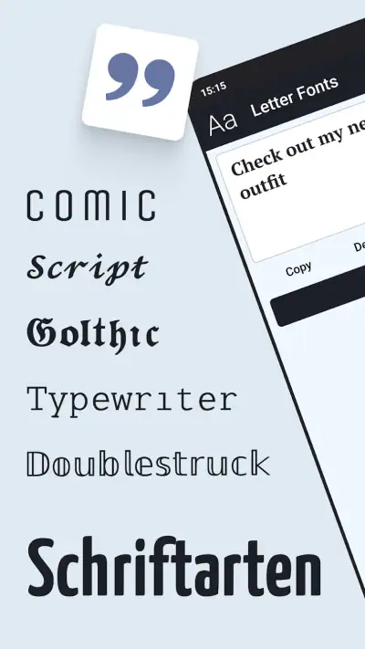 Schriftarten - schöne Texte screenshot 1